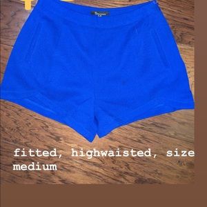 cute, bright blue shorts